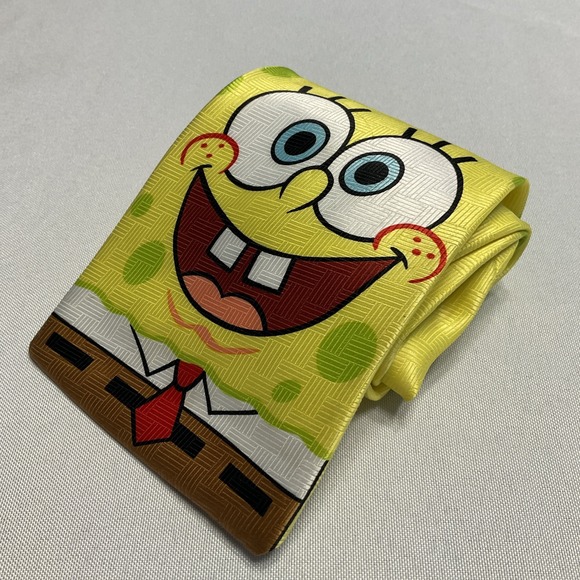 Nickelodeon Other - Nickelodeon SpongeBob Neck Tie Vintage 2002 Cartoon Funny Viacom Yellow